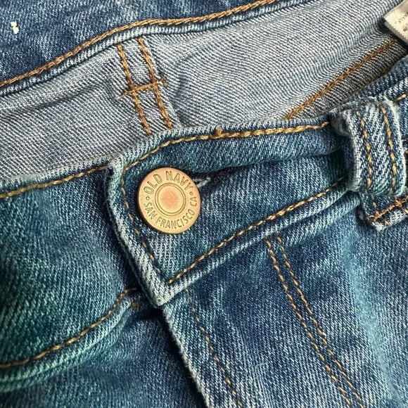 Old Navy Cuffed Denim Jort Light Blue Jean Shorts Size 0 - Picture 5 of 10